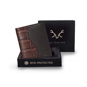 AL FASCINO Wallets for men leather original purses for men rfid