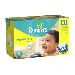 Pampers Swaddlers Diapers Size 4 144 Count (old version) (Packaging May Vary)