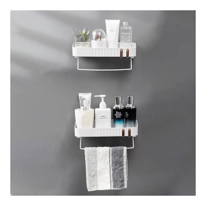 Bathroom Organizer, bathroom shelf for wall, bathroom accessories, self  adhesive