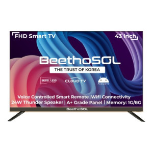 BeethoSOL 108 cm (43 inch) Full HD LED Smart Android Based TV  (43BZ37)