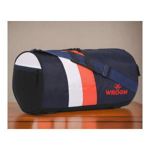 WROGN 25 L Gym Duffel Bag - Trendy Men & Women-Black-Sport Duffel Gym Duffel Bag travel bag Fit Fitness-Blue - Blue