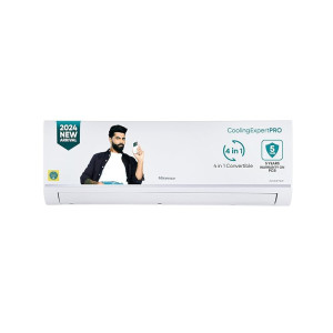 Hisense 1.5 Ton 3 star Inverter Split AC(Copper, 4-in-1 Convertible with Intelligent 4 modes, PM 2.5 filter, Anti corrosion, Self Clean, 2024 Model, AS-18TR4R3BP1, White with Chrome Deco Strip) [Flat Rs.2750 Off with SBI Credit Card]
