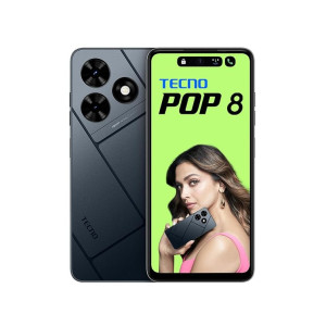 TECNO POP 8 (Gravity Black,(8GB*+64GB)| 90Hz Punch Hole Display with Dynamic Port & Dual Speakers with DTS| 5000mAh Battery |10W Type-C| Side Fingerprint Sensor| Octa-Core Processor with 989 Off Using Axis Credit Cards
