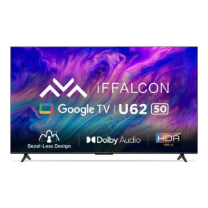 iFFALCON by TCL U62 126 cm (50 inch) Ultra HD (4K) LED Smart Google TV with Dolby Audio, HDR10  (iFF50U62) [₹1000 Off Using HDFC Credit Card]