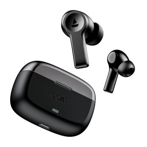 boAt Airdopes Flex 454 ANC TWS in-Ear Earbuds with Smart Features, ANC, 60HRS Playback, Low Latency, Quad Mics, Multi Point Connectivity, ASAP Charge(Gunmetal Black)