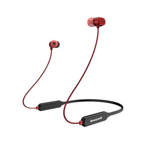 Honeywell Moxie V10 Bluetooth V5.0 in Ear Wireless Neckband with mic, 12H Playtime, 10mm Drivers, Integrated Controls, Deep Bass, IPX4, Voice Assistant Enabled, Magnetic Earbuds - Black   coupon
