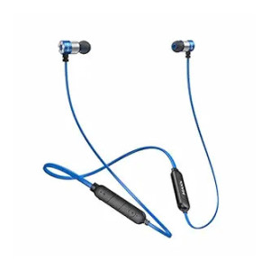 Maxx NeckBand NX4 - Cutting-Edge Wireless Bluetooth Neckband Earphones with Magnetic Design, Lightweight Build, Long Stand-by Time, IPX6 Water Resistance, and Advanced Features for Immersive Audio Bliss | Up to 11 hours for Extended Conversations | 90db±3db for Crystal-clear Sound | Enjoy Up to 10 hours of Your Favorite Music (Black & Blue)  coupon