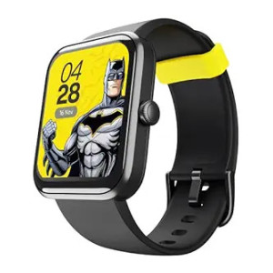 boAt Xtend Smartwatch Batman Edition with Alexa Built-in, 1.69 HD Display, Multiple Watch Faces, Stress Monitor, Heart & SpO2 Monitoring, 14 Sports Modes, Sleep Monitor, 5 ATM(Knight Black)