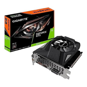 GIGABYTE GeForce GTX 1650 OC 4GB GDDR6 Graphics Card, 1X 80 mm Windforce Fan (GV-N1656OC-4GD)