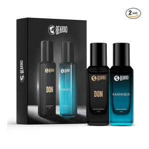 Beardo Don & Mariner Perfume for Men, 20ml x 2 | Mariner EDP with Fresh Aqua Notes for Men Long Lasting Perfume for Date night fragrance | Spicy Musk Don fragrance | Ideal gift for men