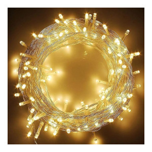 Lexton 36 Feet Long 40 LED Power Pixel Serial String/Fairy Light | Plug Sourced | Suitable for Home & Outdoor Decoration, Diwali, Christmas, Ramadan, Wedding, Party, Festival (Pack of 1 Warm White)