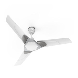 Polycab Aereo Plus 1-Star, 52 Watt 1200mm Ceiling Fan For Home | 100% Copper, High Speed & Air Delivery | Saves Up To 33% Electricity, Rust-Proof Aluminium Blades | 3-Years Warranty【Cool Grey Silver】