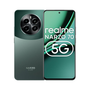 realme NARZO 70 5G (Forest Green,8GB RAM, 128GB Storage | Dimensity 7050 5G Chipset | 120Hz AMOLED Display | 50MP Primary Camera | 45W Charger in The Box (Coupon)