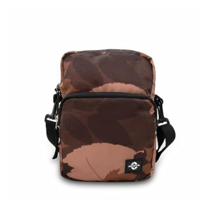 Nivia Jungle Sling Traveller Bag, Side Bag for Men&Women, Double Strap Handles, 100% Polyester, Highly Durable and Premium Fabric Bag, Adjustable Shoulder(Brown)