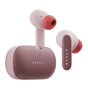 Boult Newly Launched Audio Z20 Pro Truly Wireless Bluetooth Ear buds with 60 Hours Playtime, 4 Mics Clear Calling, 45ms Low Latency, Rich Bass Drivers, TWS earbuds bluetooth wireless (Candy Cane)