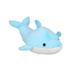 Amazon Brand - Jam & Honey Dolphin, Plush/Soft Toy for Boys, Girls and Kids, Super-Soft, Safe, Great Birthday Gift (Blue, 18 cm)