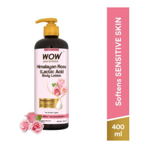 WOW SKIN SCIENCE Himalayan Rose With Lactic Acid Body Lotion  (400 ml)