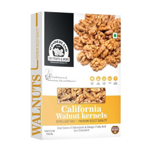 WONDERLAND FOODS Dry Fruits | California Walnut Kernels (Akhrot Giri) | 200g Box