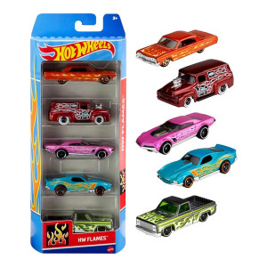Hot Wheels 5 Car Gift Pack, Metal Cars (Styles May Vary) Multicolor