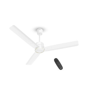 Havells 1200mm Ambrose Slim Ceiling Fan | Premium Finish Decorative Fan, Remote Control, High Air Delivery | 5 Star Rated, Upto 60% Energy Saving | 2+1* Year Warranty | (Pack of 1, Elegant White) (Coupon)