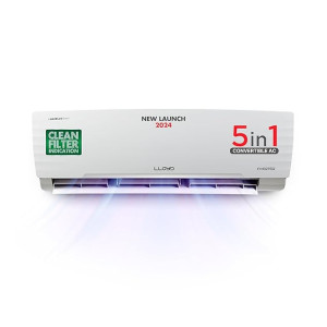 Lloyd 1.5 Ton 3 Star Inverter Split AC (5 in 1 Convertible, Copper, Anti-Viral + PM 2.5 Filter, 2023 Model, White with Chrome Deco Strip, GLS18I3FWAGC) (Apply Rs.500 Coupon + Rs. 3000 Discount Using SBI Cards)