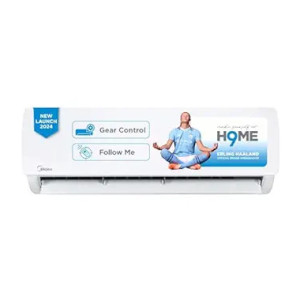 Midea 1.5 Ton 3 Star AI Gear Inverter Split AC (Copper, Convertible 4-in-1 Cooling,HD Filter with Auto Cleanser, 2024 Model,SANTIS PRO+ DELUXE, MAI18SP3R34F0,White) [Apply ₹2,000 Coupon + ICICI CC No cost EMI ]