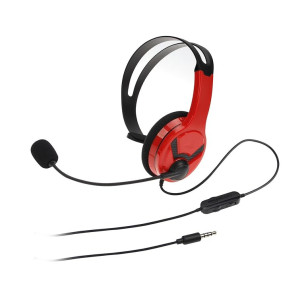 Amazon Basics Mono Chat On Ear Wired Headset for PlayStation 4 (Officially Licensed) - Red