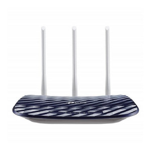 TP-Link AC750 Dual Band Wireless Cable Router, 4 10/100 LAN + 10/100 WAN Ports, Support Guest Network and Parental Control, 750Mbps Speed Wi-Fi, 3 Antennas (Archer C20) Blue, 2.4 GHz