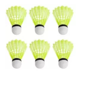 Spanco Badminton Shuttlecocks, Badminton Shuttlecock Pack of 6, Stable and Sturdy High Speed Badminton Shuttles, Training Shuttlecock for Indoor and Outdoor Sports