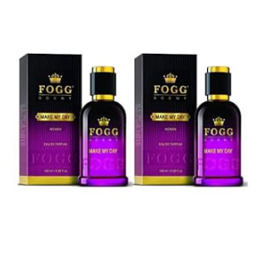 FOGG Women Spray Scent Make My Day Perfume, Long-Lasting, Fresh & Powerful Fragrance Spray, Eau De Parfum, 2 X 100 Ml (Pack Of 2), 200 Millilitres