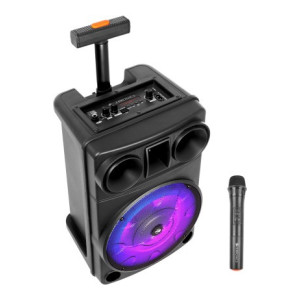 ZEBRONICS Zeb-Thump 150 v5.0, LED Display & lights, RGB, wireless mic ,USB, mSD 24 W Bluetooth Home Audio Speaker  (Black, 2.1 Channel)