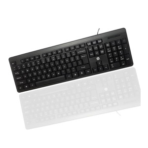 HP K100 Wired Keyboard, Quick, Comfy and Accurate, USB Plug & Play Setup,LED Indicators(7J4G1AA)