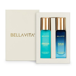 Bellavita FRESH perfume & SKAI AQUATIC perfume combo|2X20ML|With Citrus & Woody Notes| Perfume - 40 ml  (For Men & Women)