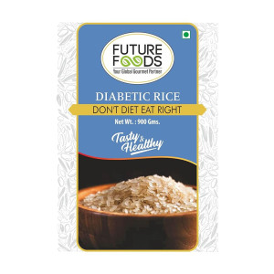 Future Foods Premium Diabetic Rice | Sugar Free | Gluten Free | Low Glycemic Index | Promotes Stable Blood Sugar Levels | Non-GMO | Vegan | 900g