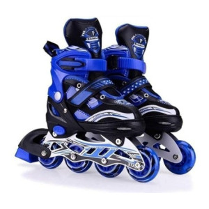 KEVRIZ Skating Shoes In-line Skates - Size 6/9 UK (Blue) Shoe Skates - Size 6/9 UK  (Blue)