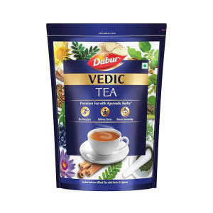 Dabur Vedic Tea - 950 gm (Black Tea), Chai Handpicked From Assam, Nilgiri & Darjeeling, Soulful Aroma & Rich Taste, Premium Tea Loose Leaves