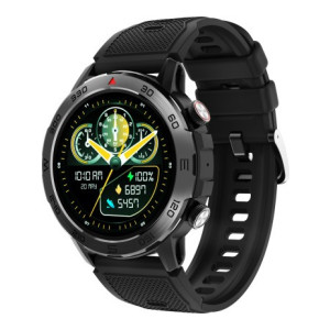 beatXP Duke 1.43'' Rugged Super AMOLED Display BT Calling, 100+ Sports Modes & IP67 Smartwatch  (Electric Black Strap, Free Size)