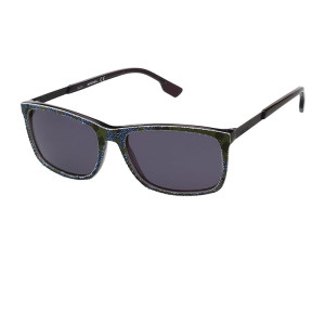 Diesel Solid Square Unisex Sunglasses -(DL5166 003 55 S |55| Grey Color Lens)