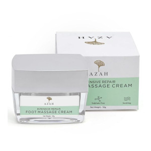 AZAH Foot Massage Cream for Cracked, Rough & Dry Feet | Foot Massage Cream With Benefits of Neem, Aloe Vera & Haldi | FOR HEEL REPAIR | Relieves from Swollen Ankles & Heel | Moisturizes Feet | 50gm