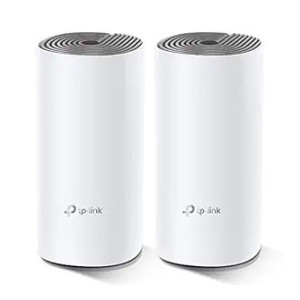 TP-Link Deco E4 Whole Home Mesh Wi-Fi System, Seamless Roaming and Speedy (AC1200) Mbps Dual_Band, Work with Amazon Echo/Alexa and Wi-Fi Booster, Parent Control Router, White-Pack of 2