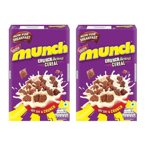 Nestle Munch Crunchilicious Cereal | Get Set & Crunch | Breakfast Cereal | 300g (Pack of 2)