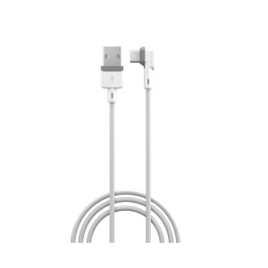 Portronics Konnect L POR-1403 Fast Charging 3A Type-C Cable 1.2 Meter with Charge & Sync Function for All Type-C Devices (White)