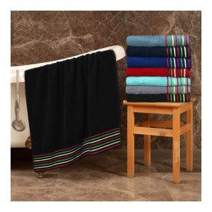 Home Elite Cotton Bath Towel 500 GSM, Navy Blue ||70 x 140 cms