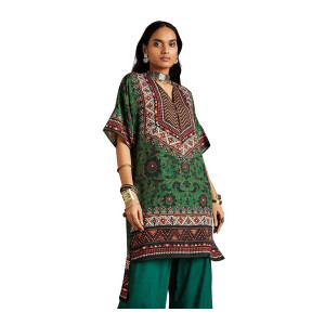 RIVER by Rajdeep Ranawat Premium Designer Women's Floral Print Kurta Kurti