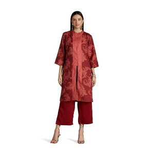 RIVER by Narendra Kumar Premium Designer Women's Paisley Print Kurta Kurti