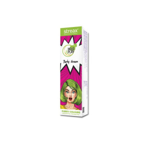 Streax Professional Hold & Play Funky Colours Hair Colour 100 gm - Perky Green