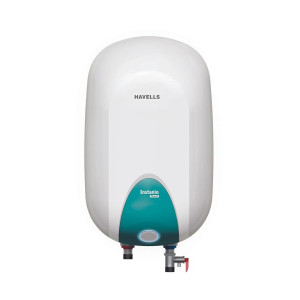 Havells Instanio Prime 15 Litre Storage Water Heater | Glass Coated Tank, Heavy Duty Anode Rod For Rust Protection | Warranty: 7 Year on Tank, Free Flexi Pipes, Free Installation | (White Blue) (Apply 500 off coupon + 10% off on HSBC CC + 750 Cashback)