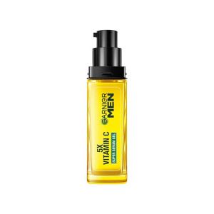 Garnier Men Turbo Bright Super Serum Gel Moisturizer For Men - Enriched With Vitamin C And Menthol For A Brighter, Glowing And Hydrated Skin, Suitable For All Skin Types, 30ml