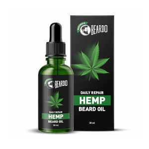 Beardo Beard Oil for Men, 30 ml | Daily Repair Hemp Beard Oil for Healthy Beard | Non-Sticky, Light; Hemp Seed Oil for Shiny Nourished Beards | Promotes Beard Growth