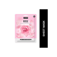 Jaquline USA Rose Sheet Mask| Zero paraben and sulphate| Biodegradable Ber masks| Light-weight| Hydrating and Skin firming